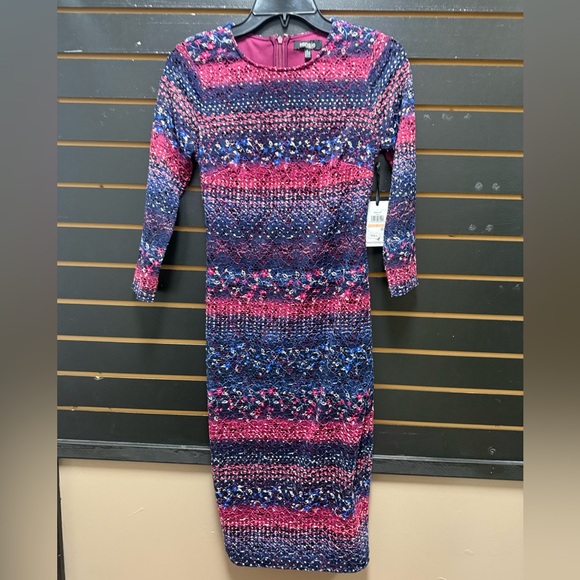 NWT Kensie Colorful Knit Women's Dress - Picture 1 of 3